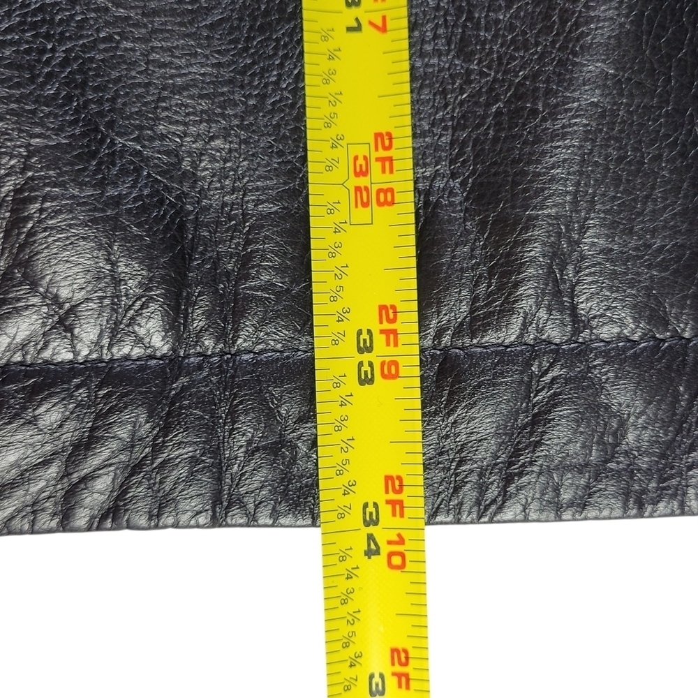 Wilsons Leather Coat Women XL Black Hooded Front Zip Quilted Thinsulate Lining - Picture 10 of 13